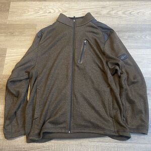 Greg Norman Jacket Mens XL Brown Black Full-Zip Greg Norman For Tasso Elba